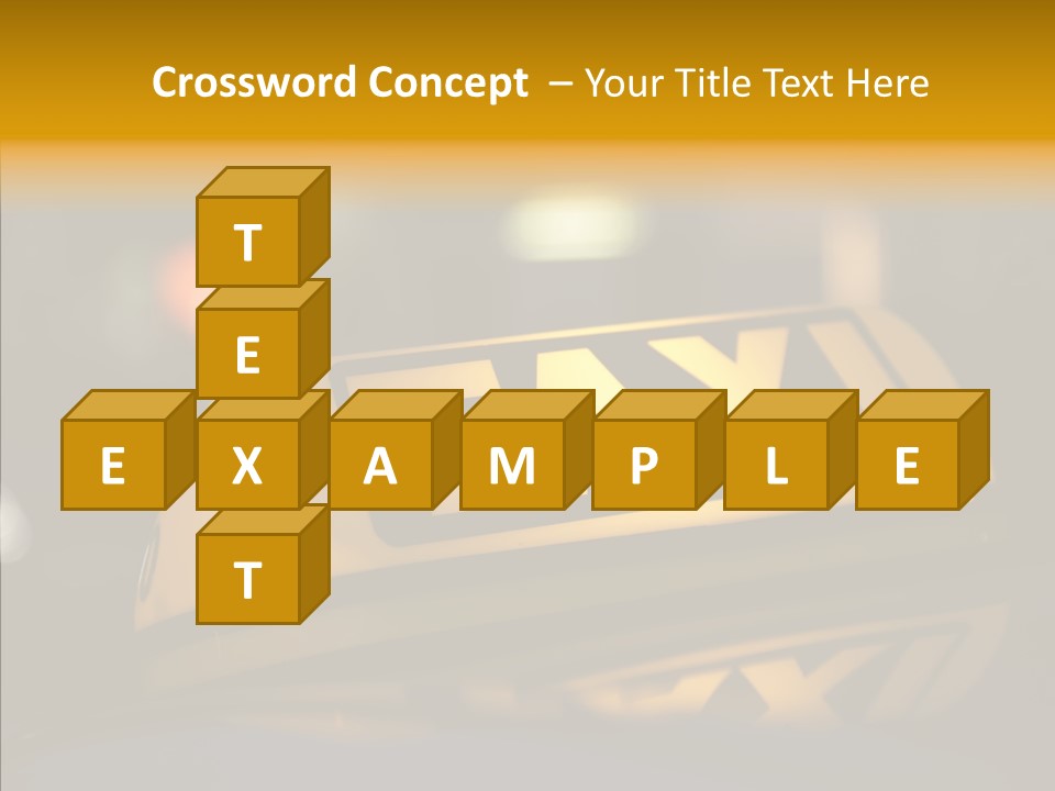 Reflection Automobile Car PowerPoint Template