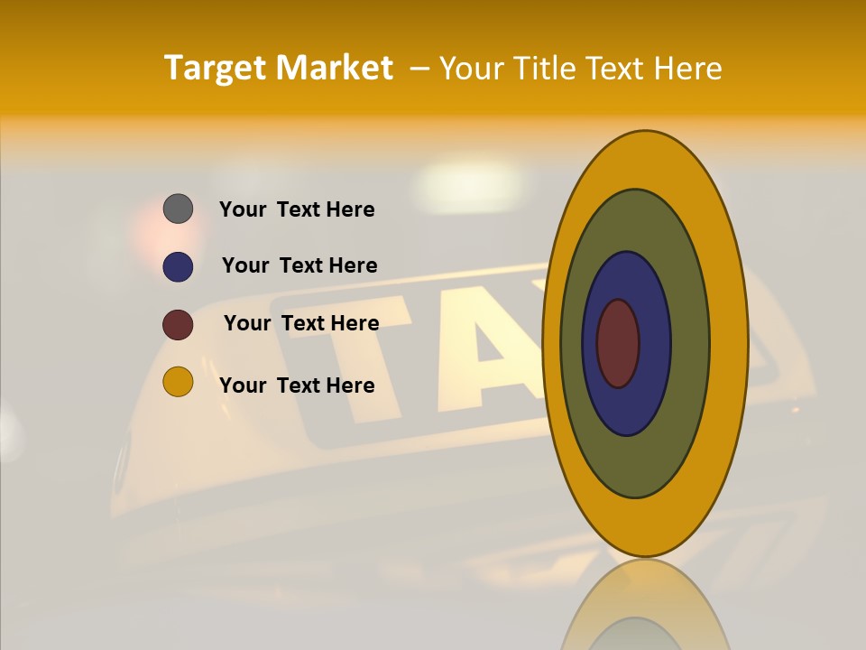 Reflection Automobile Car PowerPoint Template