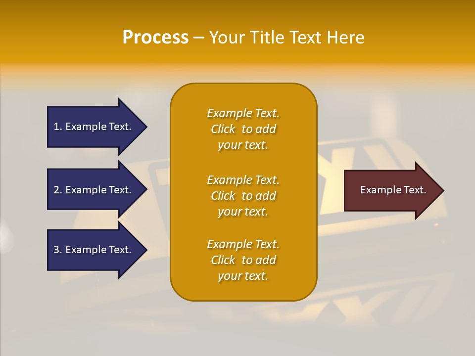 Reflection Automobile Car PowerPoint Template