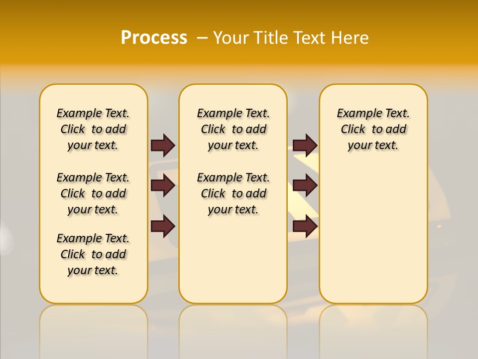 Reflection Automobile Car PowerPoint Template