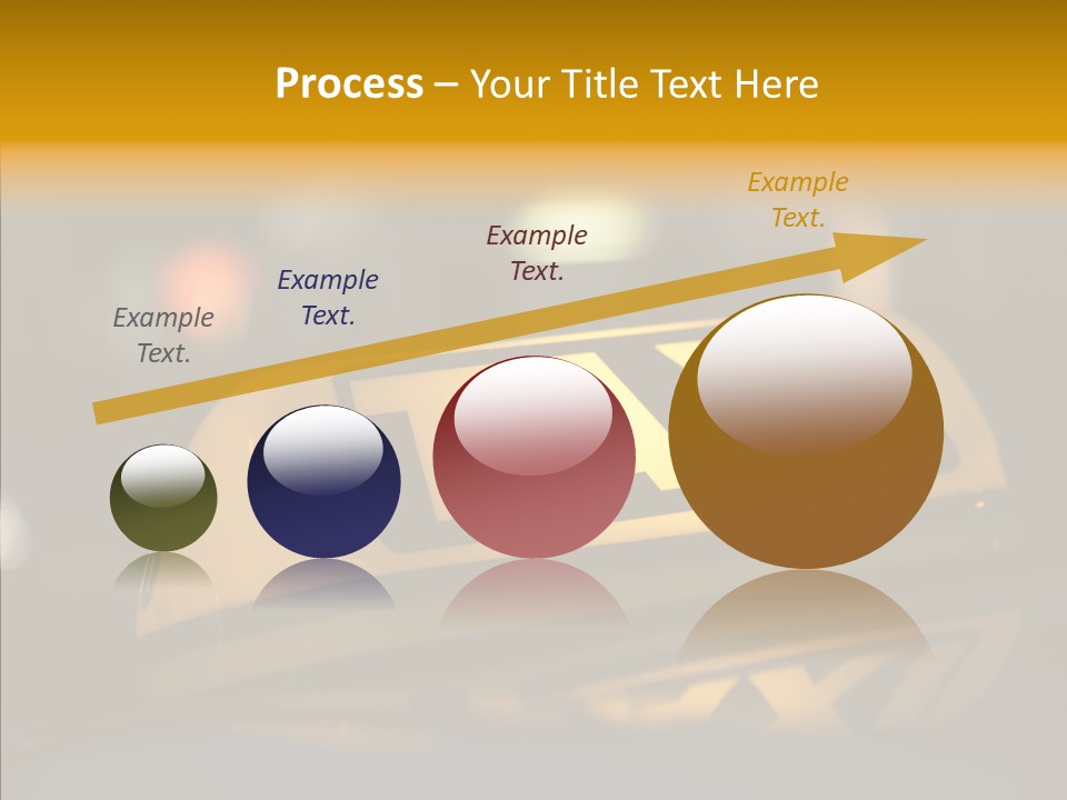 Reflection Automobile Car PowerPoint Template