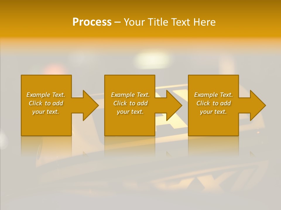 Reflection Automobile Car PowerPoint Template