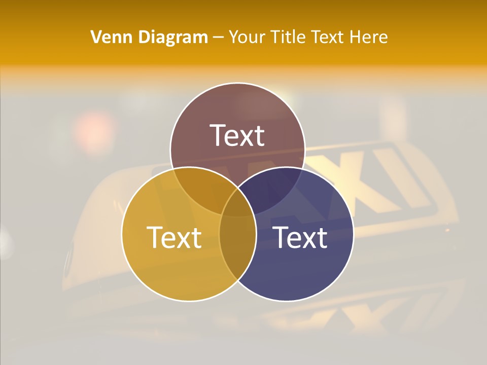 Reflection Automobile Car PowerPoint Template