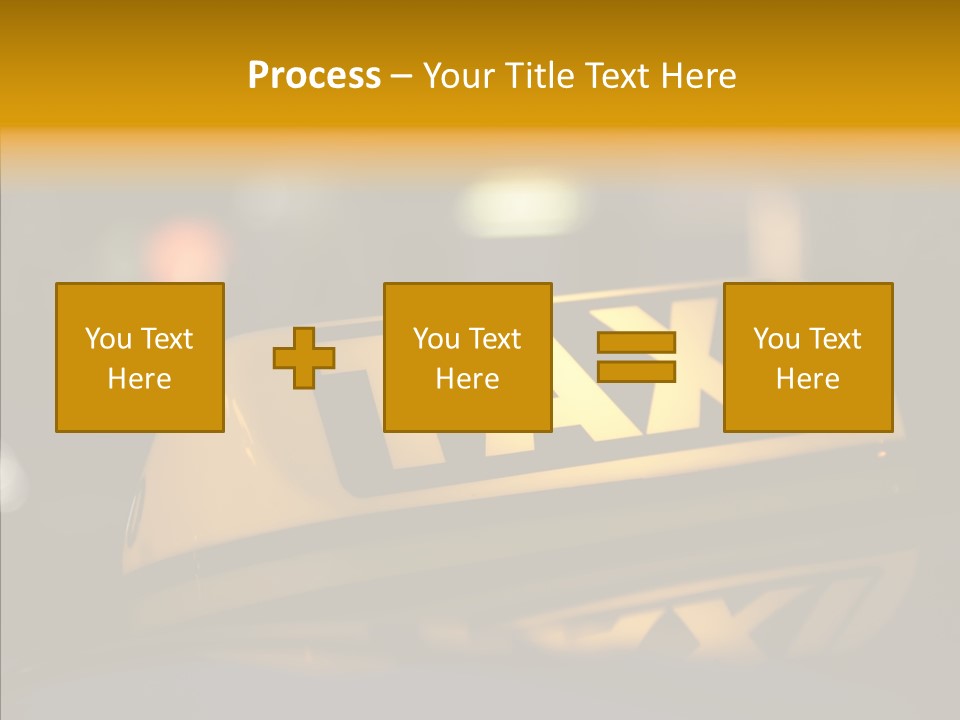 Reflection Automobile Car PowerPoint Template