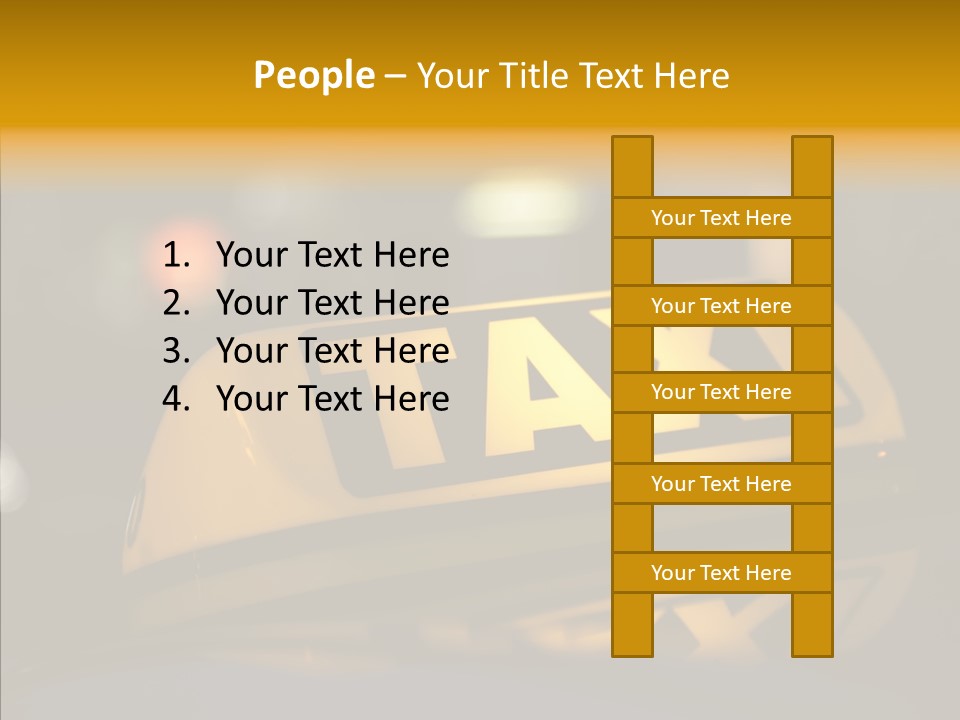 Reflection Automobile Car PowerPoint Template