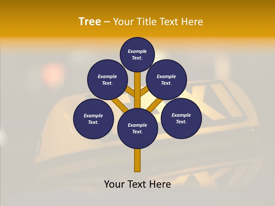 Reflection Automobile Car PowerPoint Template