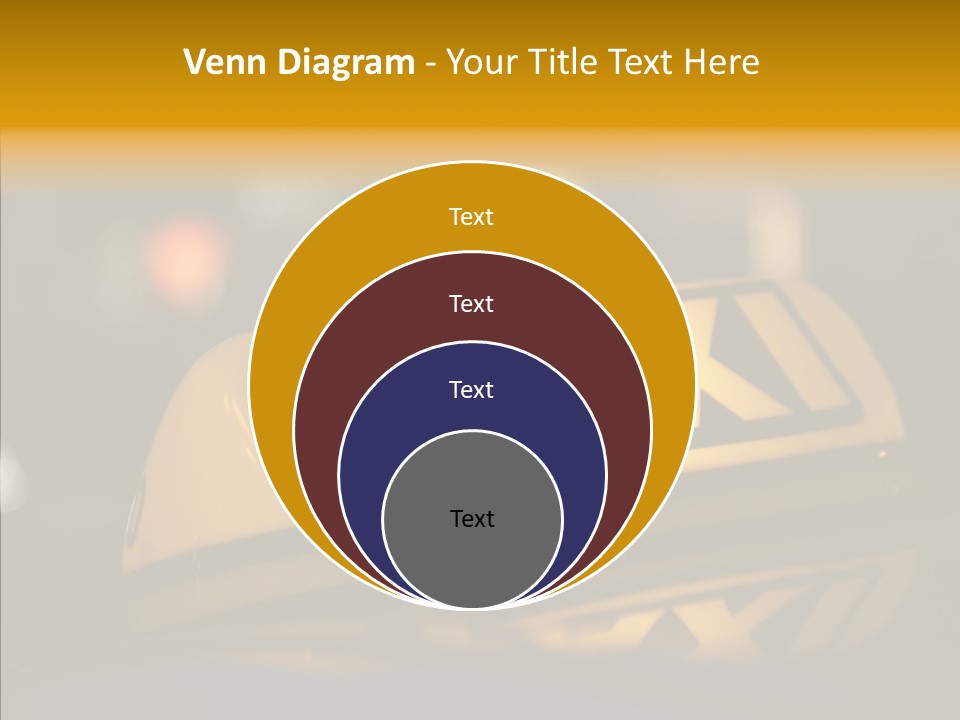 Reflection Automobile Car PowerPoint Template