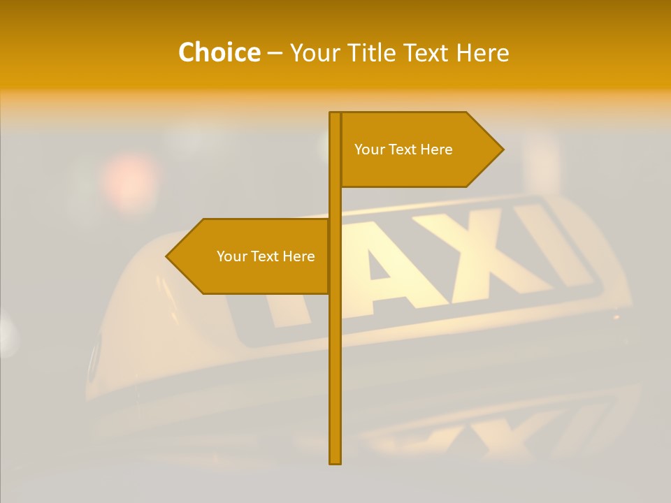 Reflection Automobile Car PowerPoint Template