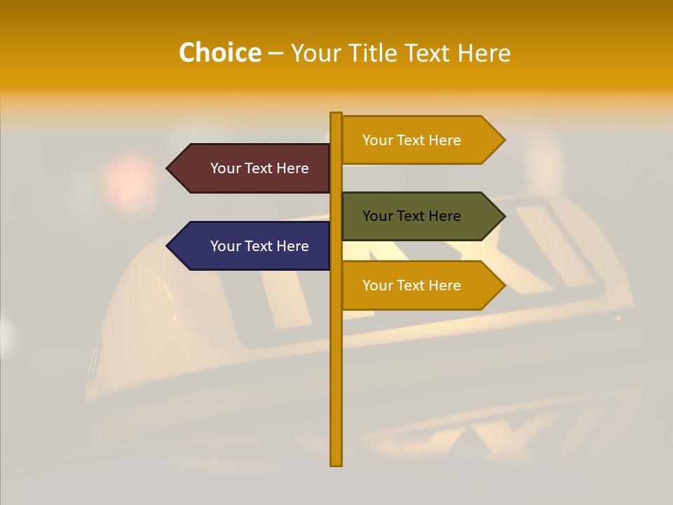 Reflection Automobile Car PowerPoint Template