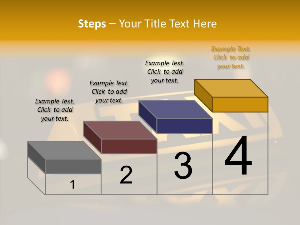 Reflection Automobile Car PowerPoint Template