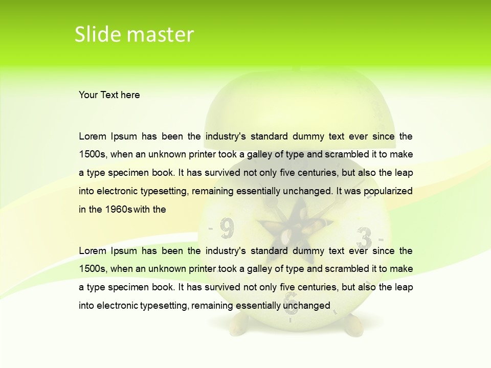 Diet Apple Signal PowerPoint Template