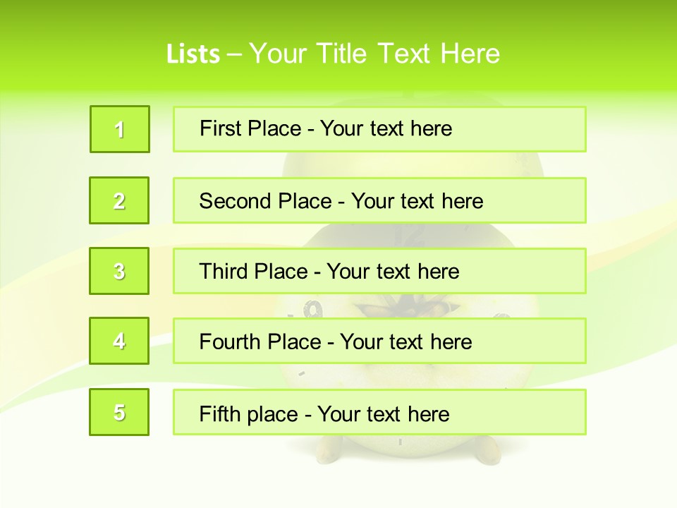 Diet Apple Signal PowerPoint Template