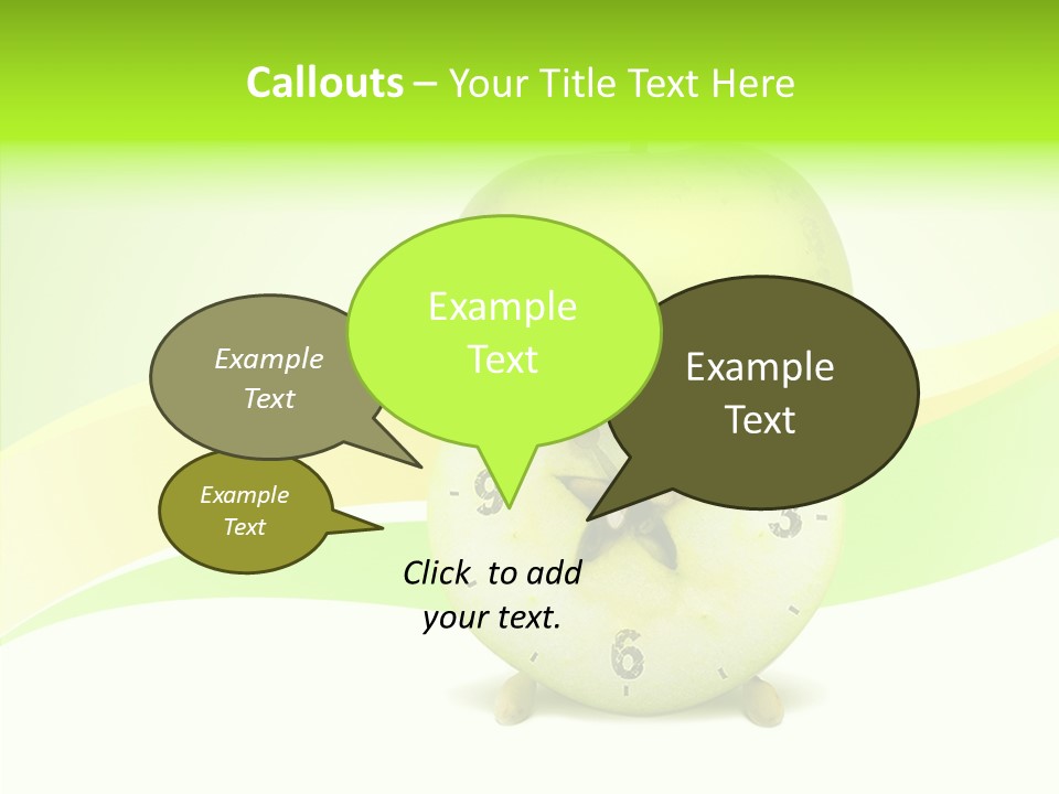 Diet Apple Signal PowerPoint Template