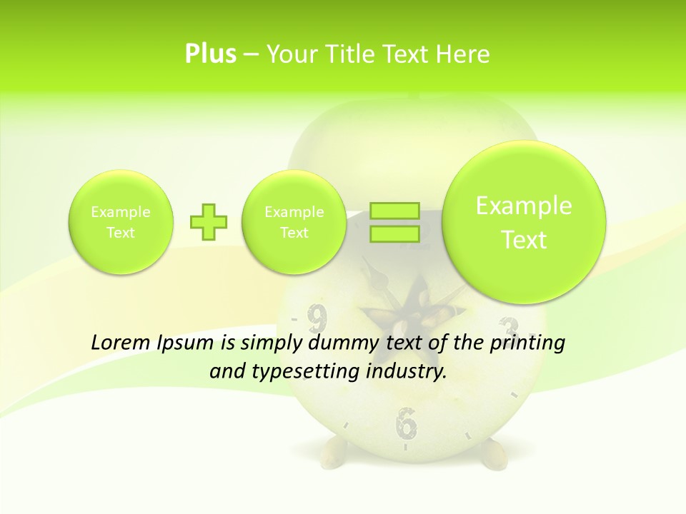 Diet Apple Signal PowerPoint Template