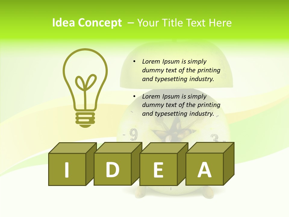 Diet Apple Signal PowerPoint Template