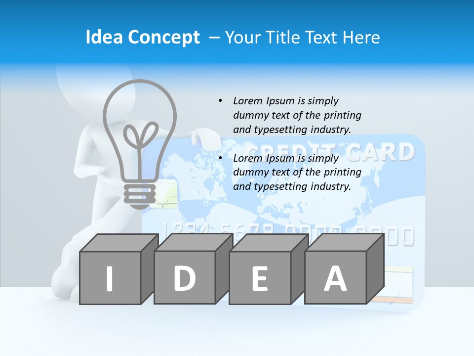 Buy Blue Loan PowerPoint Template