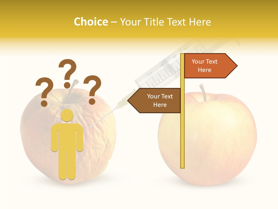 Face Old Syringe PowerPoint Template