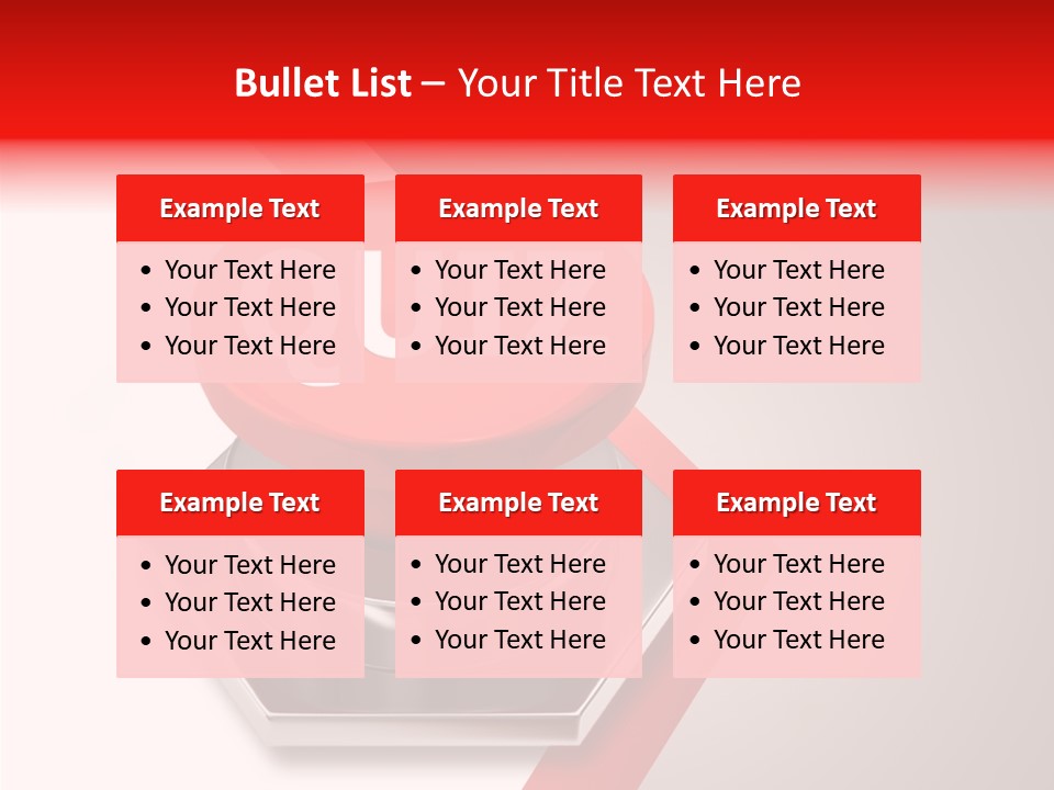 Message Word Lottery PowerPoint Template