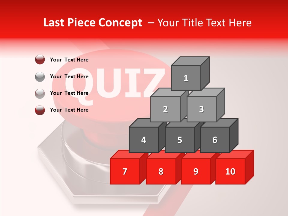 Message Word Lottery PowerPoint Template