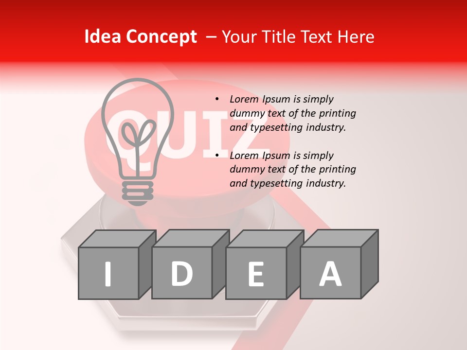Message Word Lottery PowerPoint Template