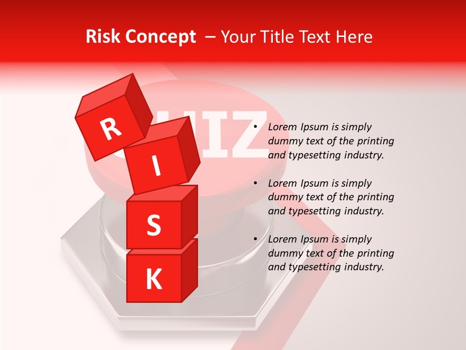 Message Word Lottery PowerPoint Template