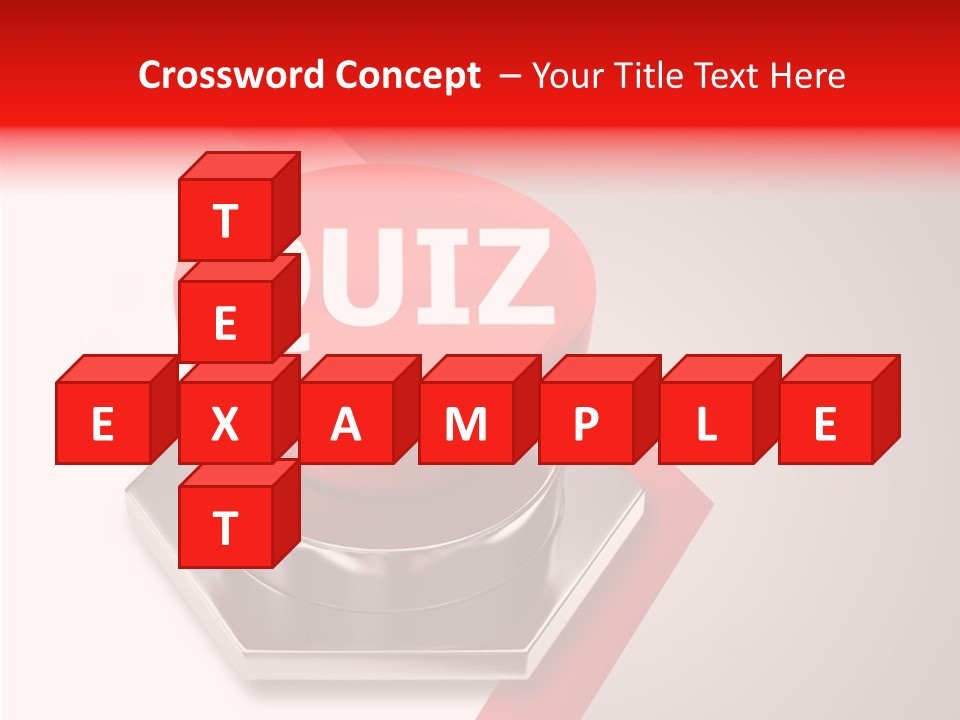 Message Word Lottery PowerPoint Template