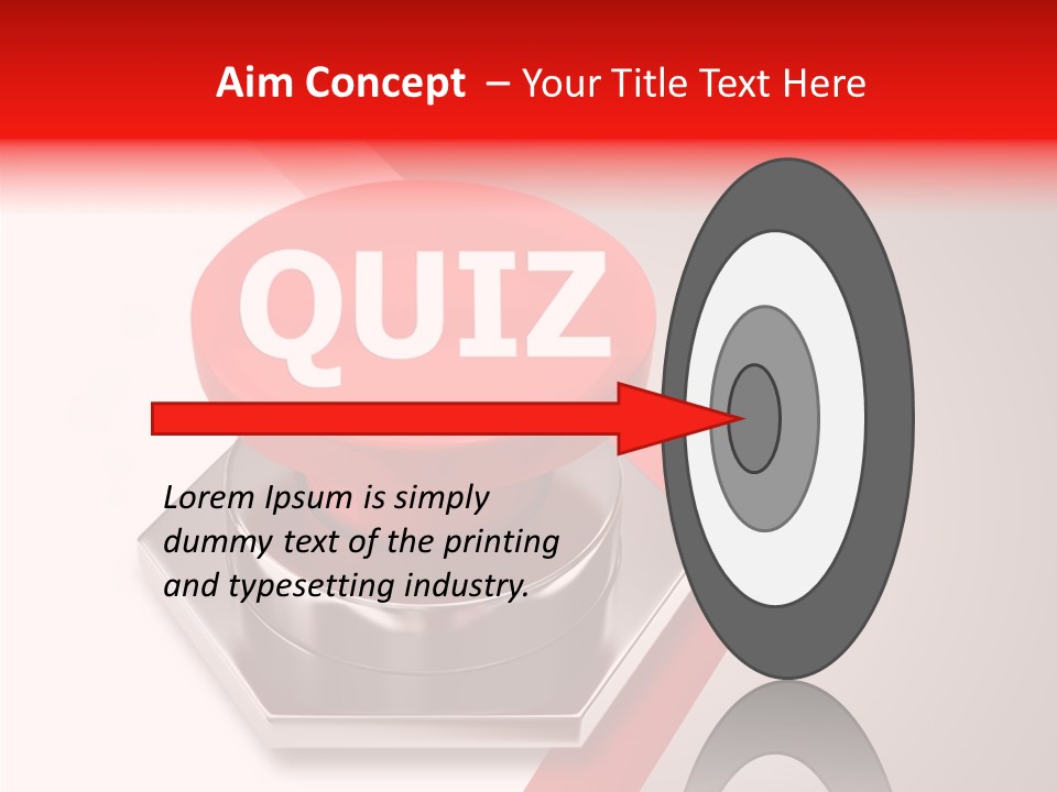 Message Word Lottery PowerPoint Template