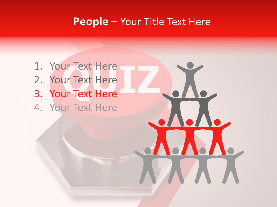 Message Word Lottery PowerPoint Template