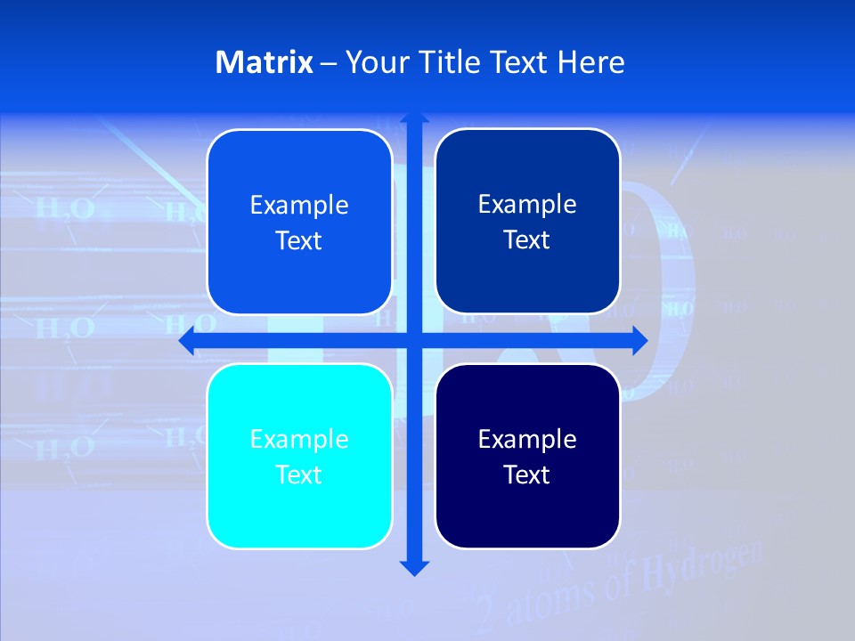 Water Abstract Hydrogen PowerPoint Template
