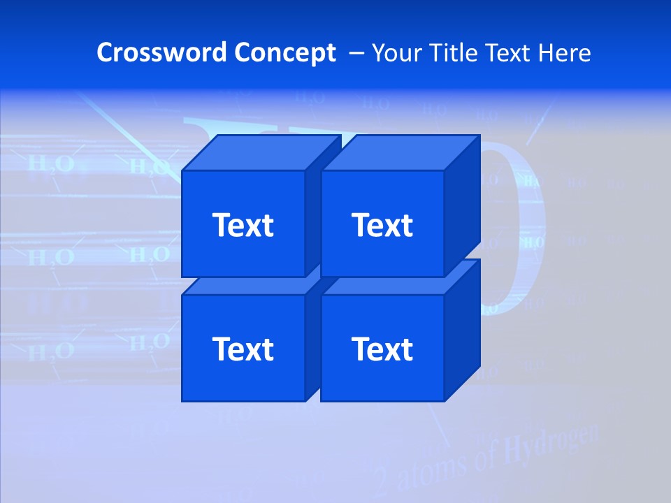 Water Abstract Hydrogen PowerPoint Template