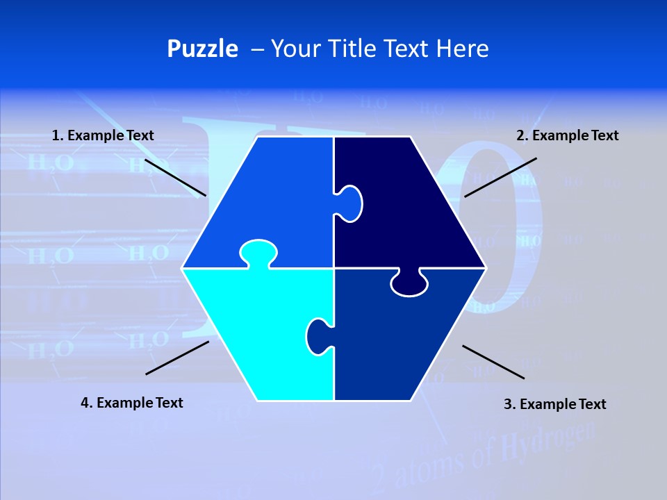Water Abstract Hydrogen PowerPoint Template