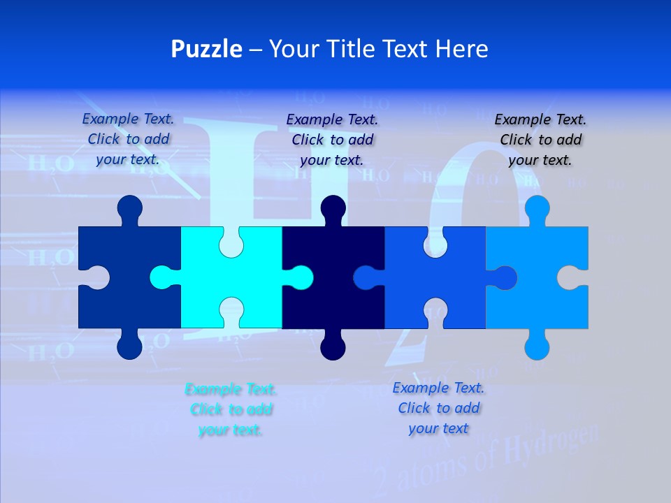 Water Abstract Hydrogen PowerPoint Template