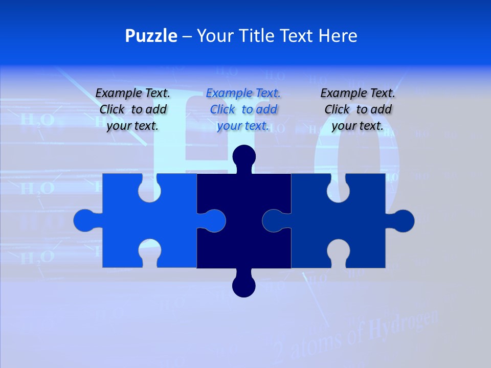 Water Abstract Hydrogen PowerPoint Template