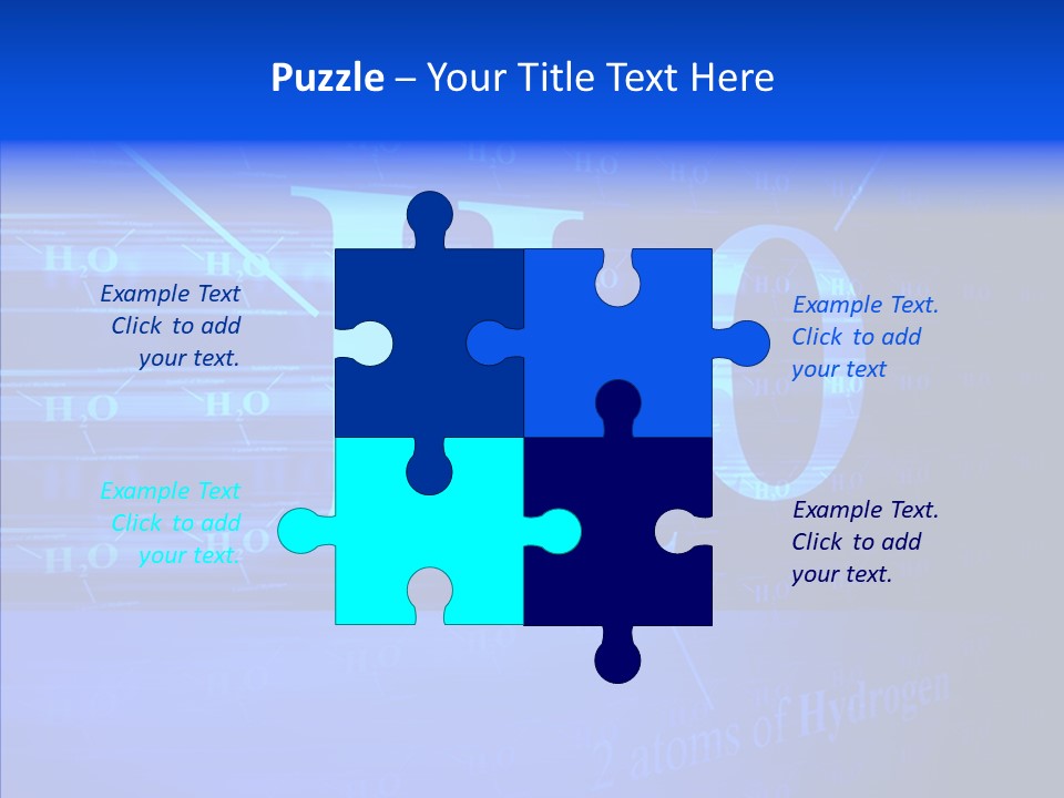 Water Abstract Hydrogen PowerPoint Template