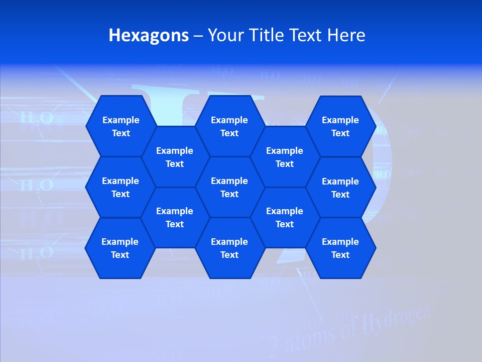 Water Abstract Hydrogen PowerPoint Template
