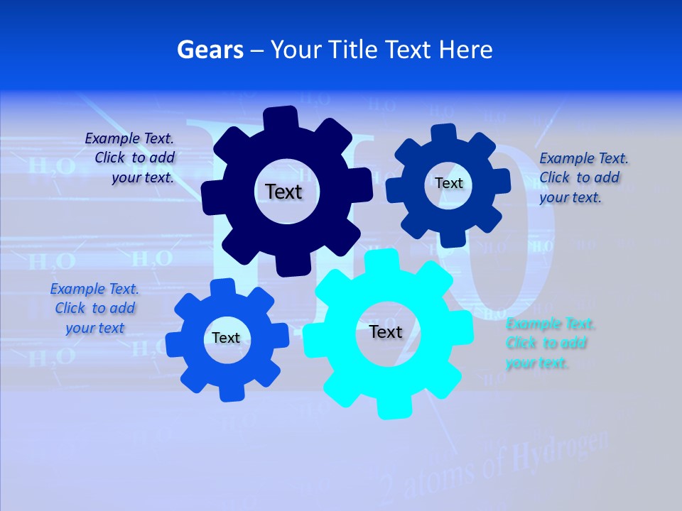 Water Abstract Hydrogen PowerPoint Template