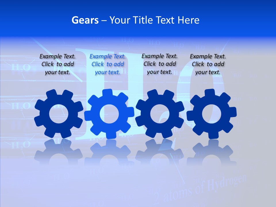 Water Abstract Hydrogen PowerPoint Template