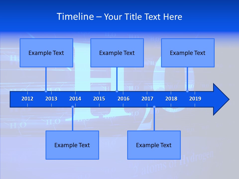 Water Abstract Hydrogen PowerPoint Template
