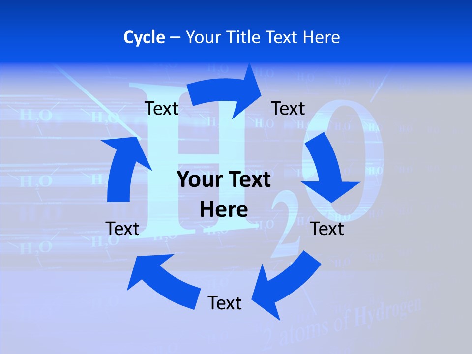 Water Abstract Hydrogen PowerPoint Template