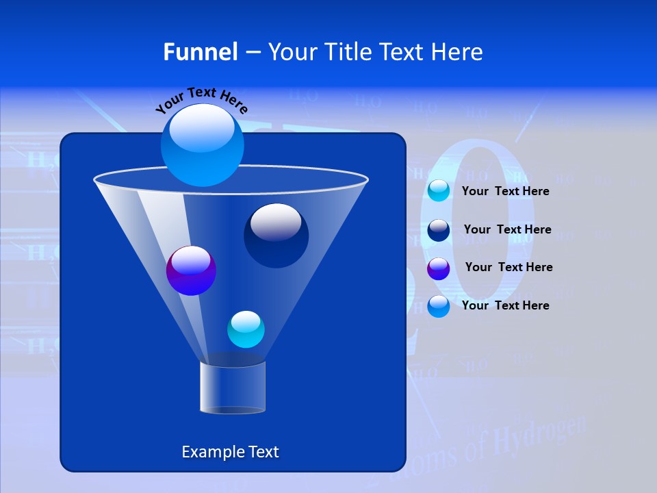 Water Abstract Hydrogen PowerPoint Template