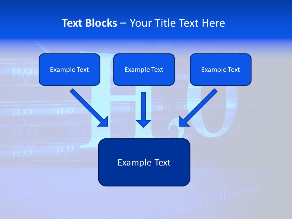 Water Abstract Hydrogen PowerPoint Template