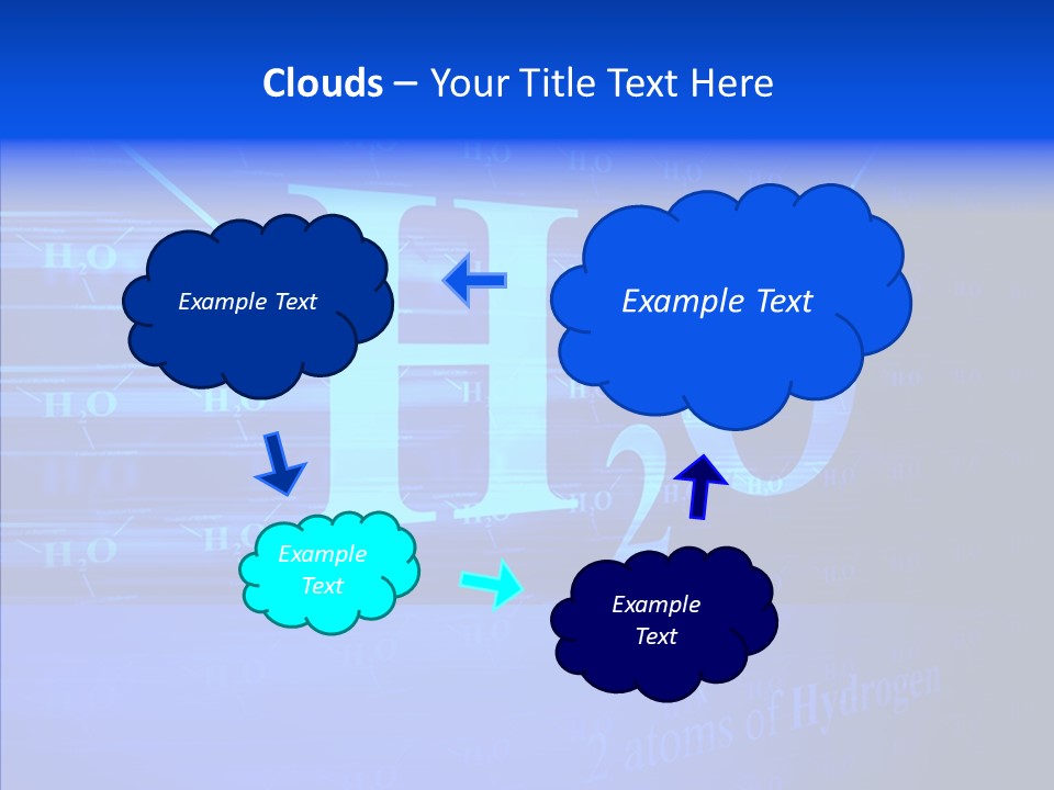 Water Abstract Hydrogen PowerPoint Template