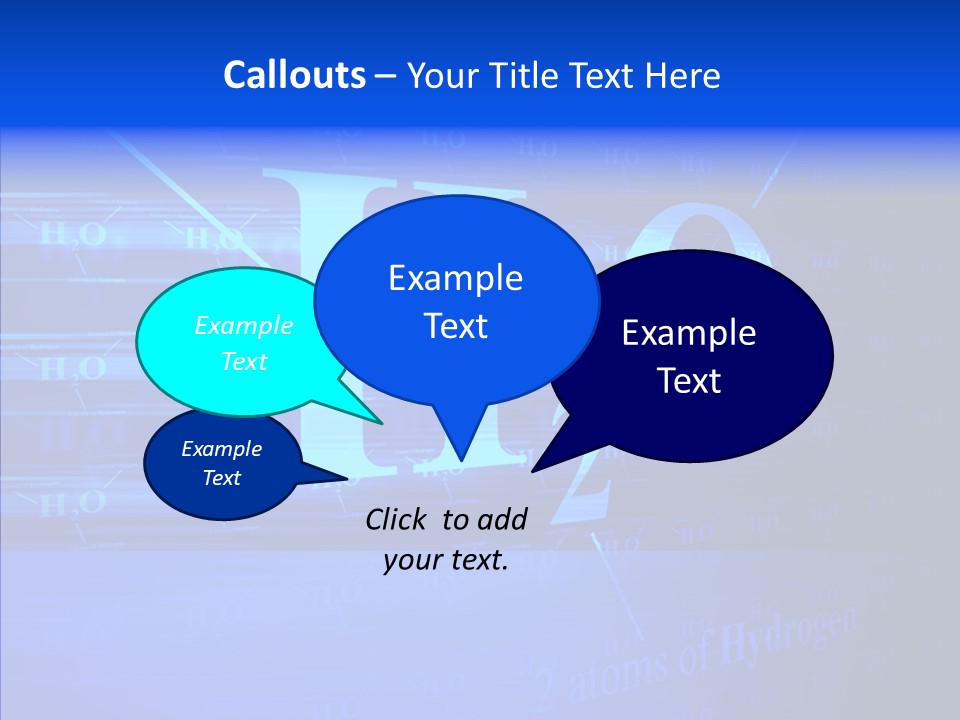 Water Abstract Hydrogen PowerPoint Template
