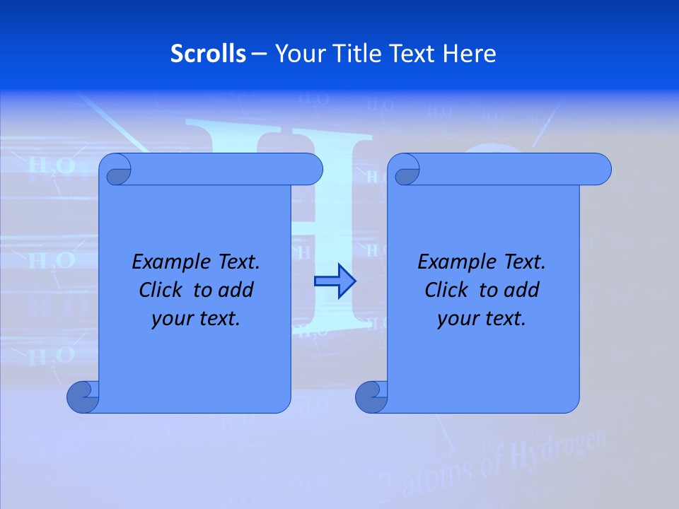 Water Abstract Hydrogen PowerPoint Template