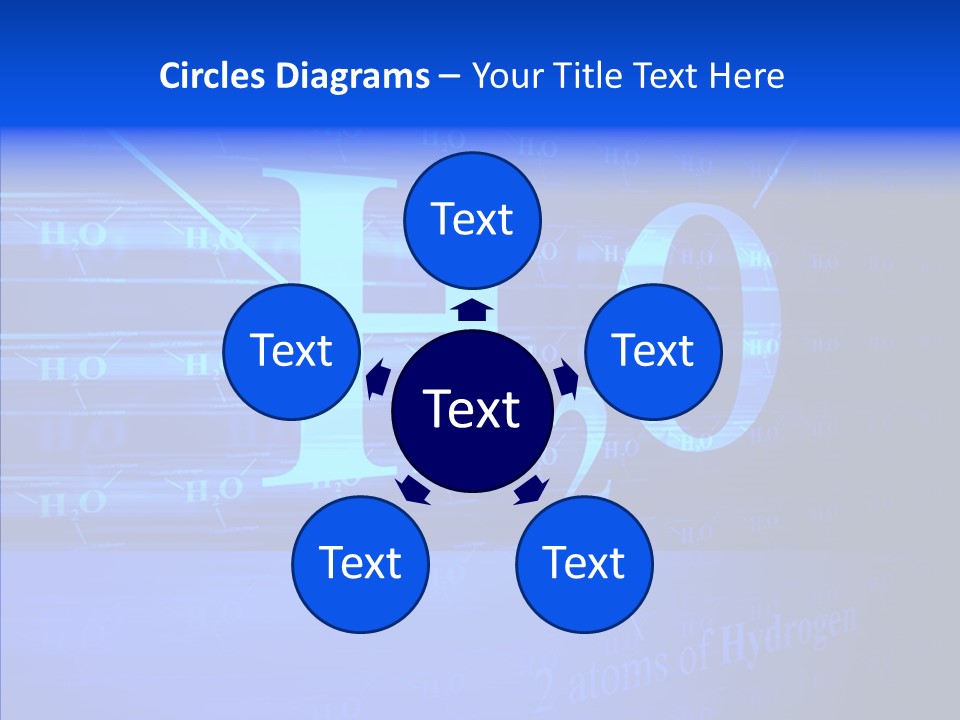 Water Abstract Hydrogen PowerPoint Template