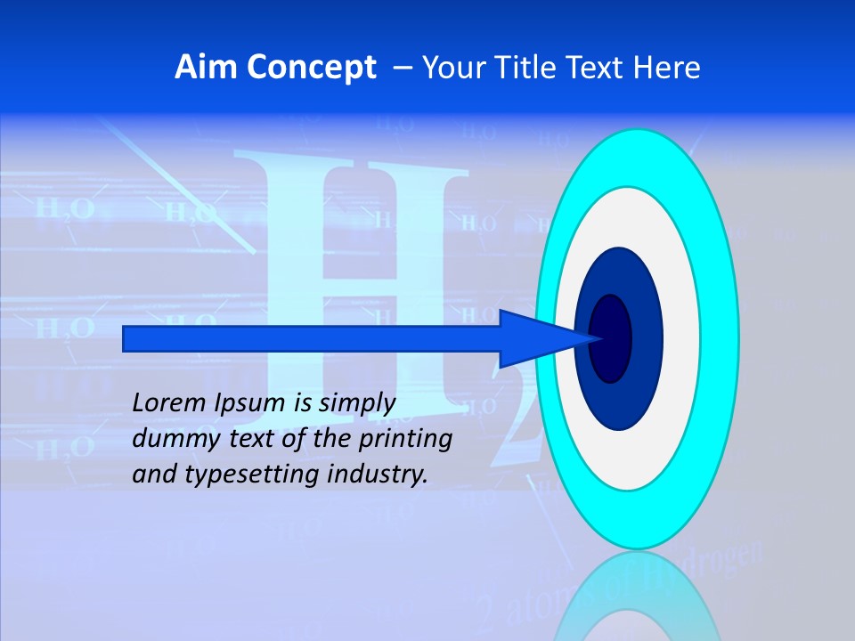 Water Abstract Hydrogen PowerPoint Template