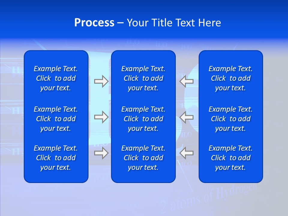 Water Abstract Hydrogen PowerPoint Template
