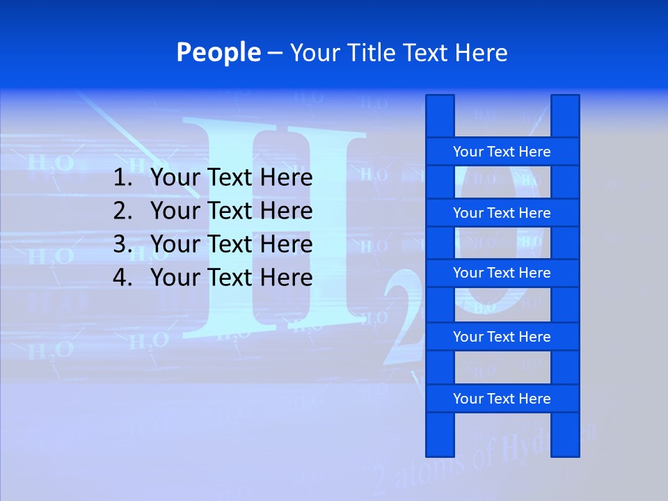 Water Abstract Hydrogen PowerPoint Template