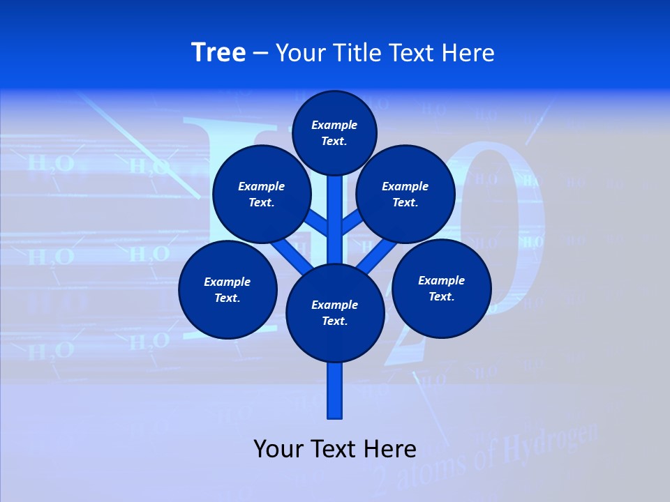 Water Abstract Hydrogen PowerPoint Template