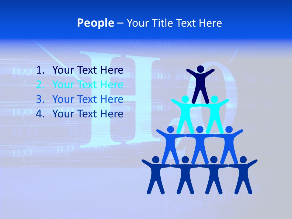 Water Abstract Hydrogen PowerPoint Template